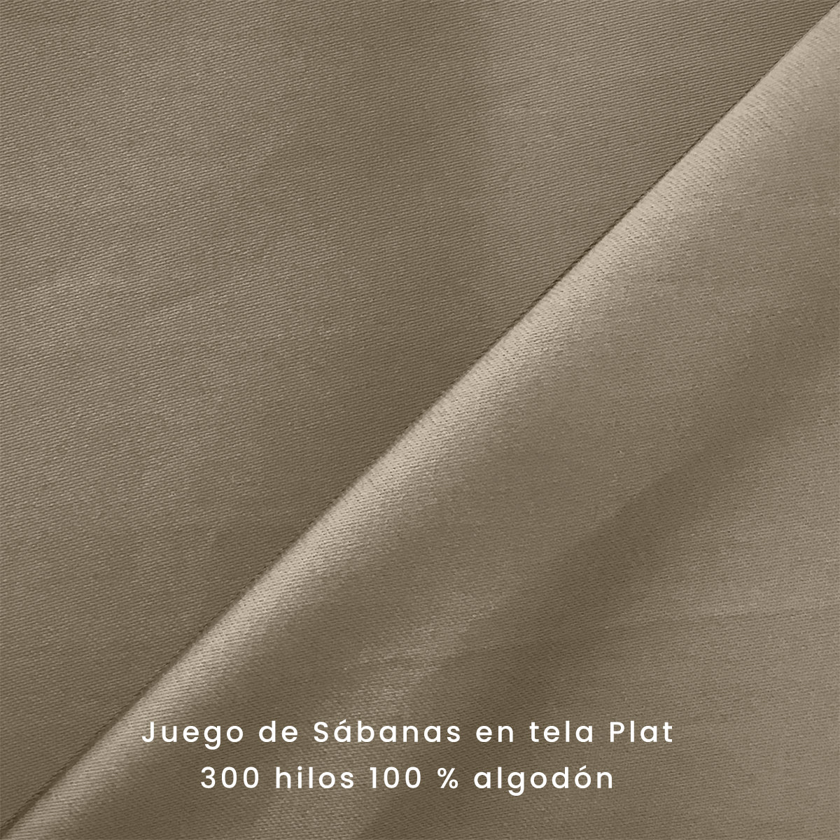 Juego de sábanas 300  hilos 100% algodón