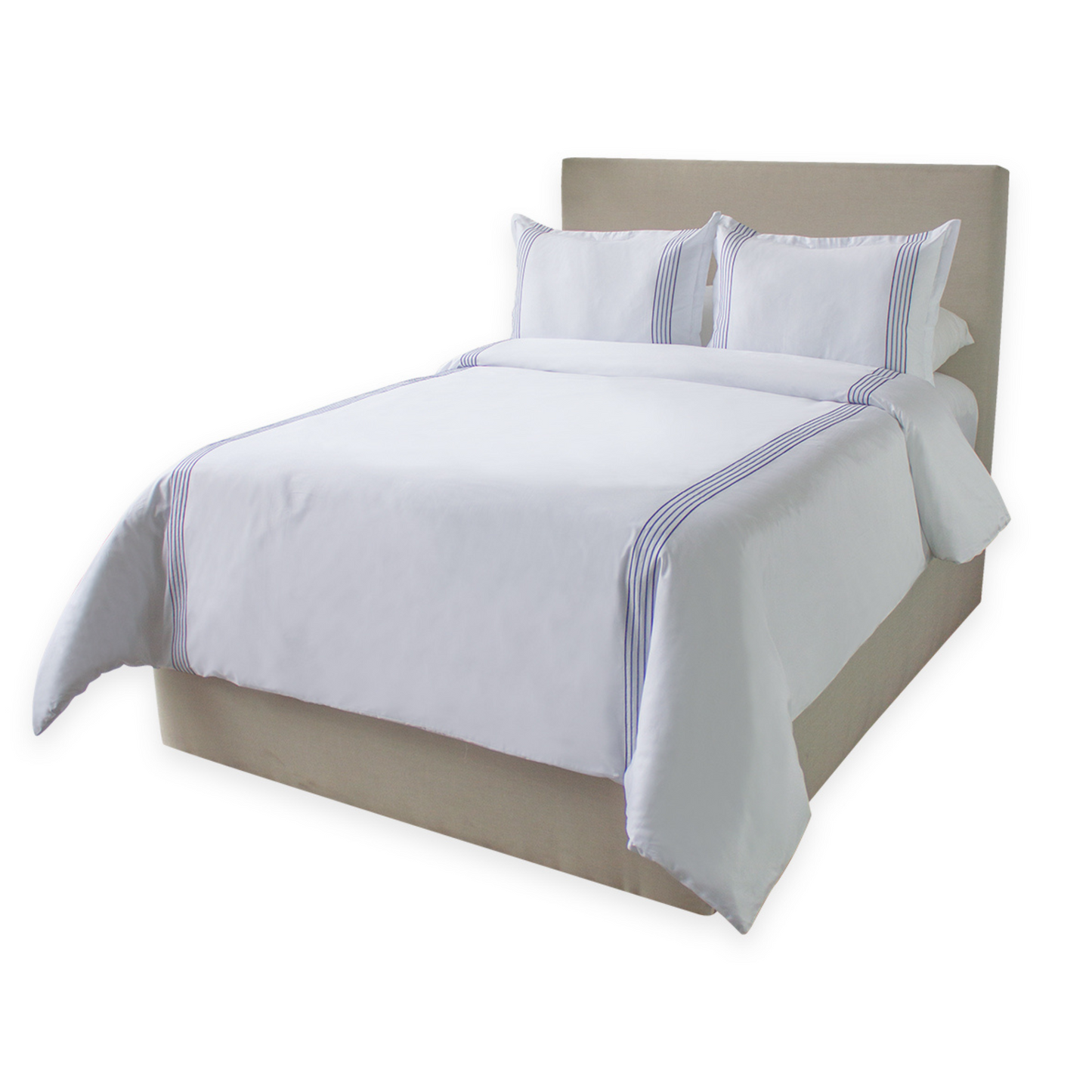 Juego de Funda de Duvet con bordado Cinco Festones