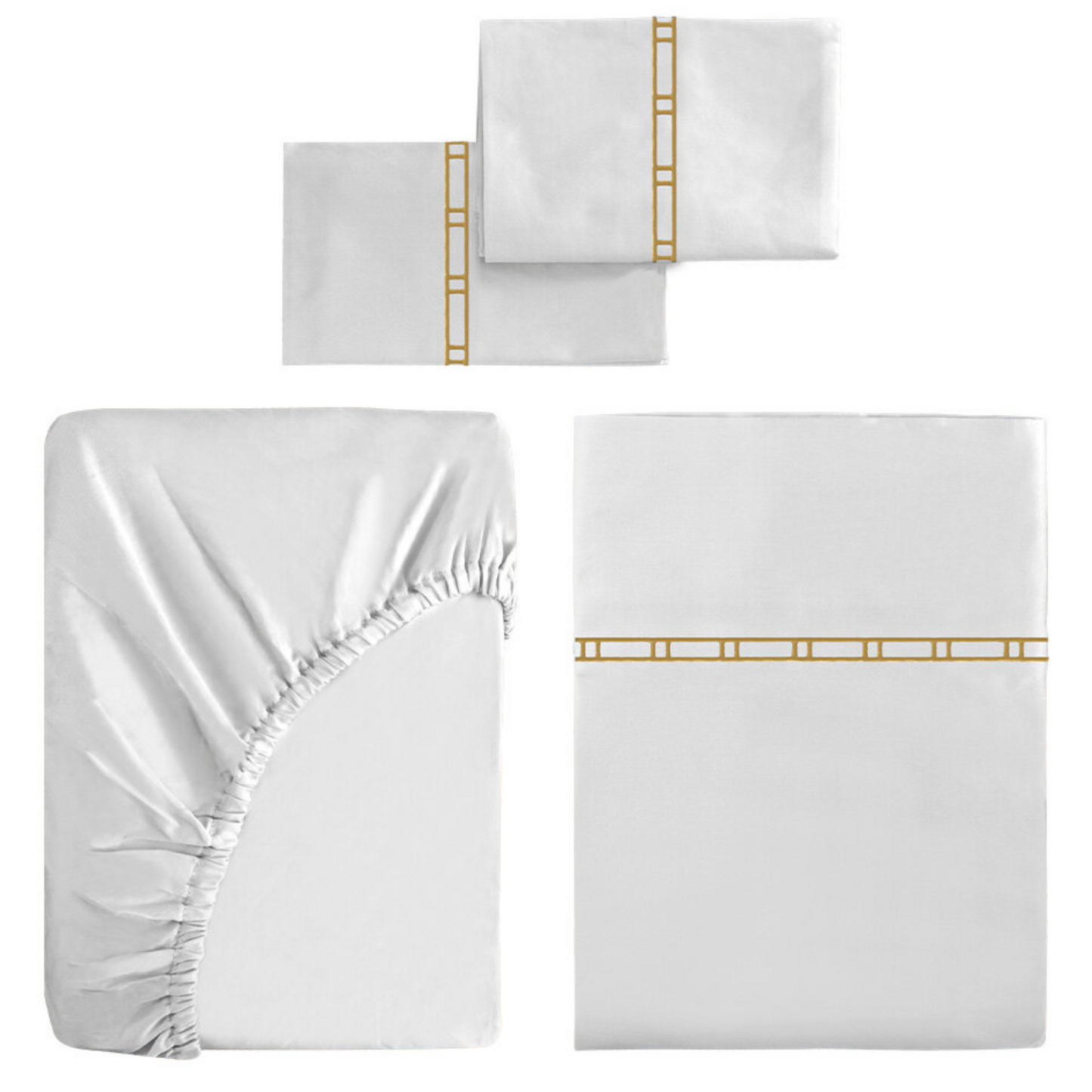 Juego de Funda de Duvet con bordado Ladder