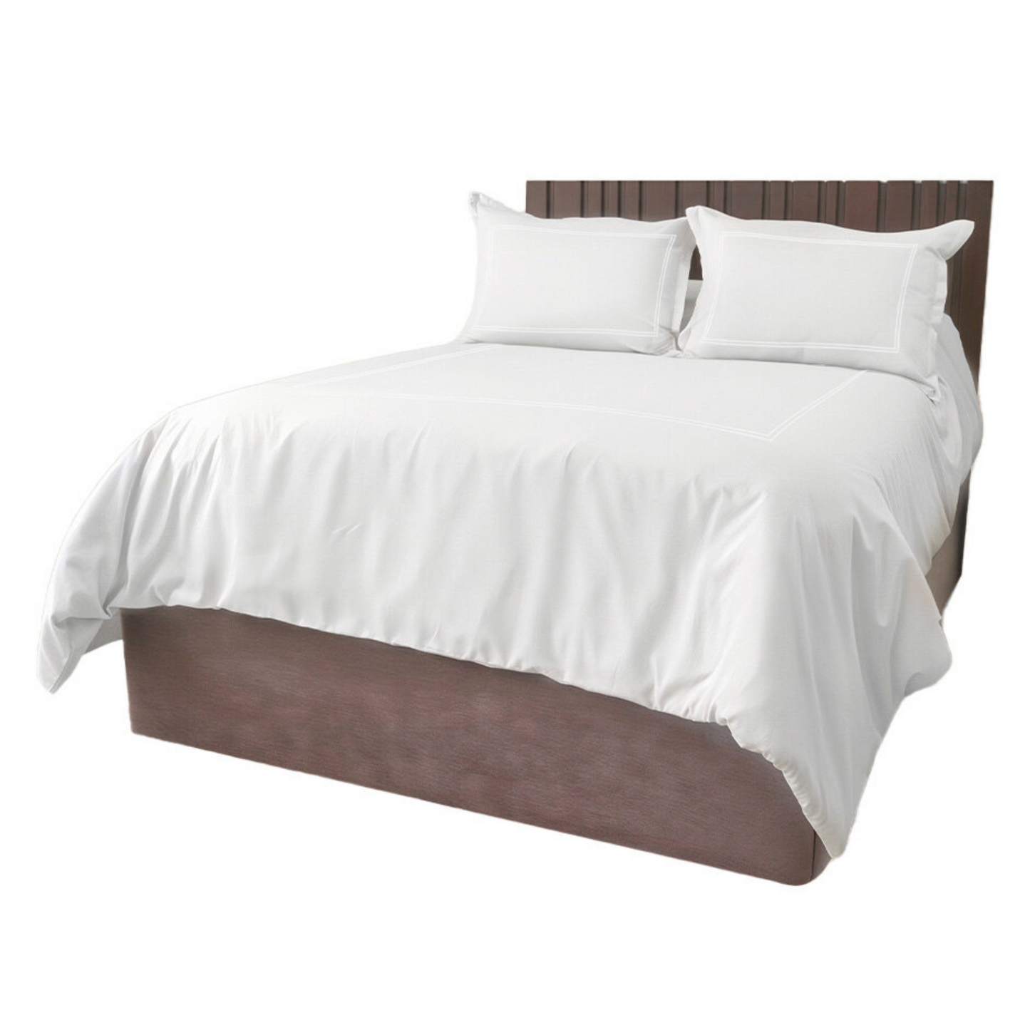 Juego de Funda de Duvet con bordado Doble Festón