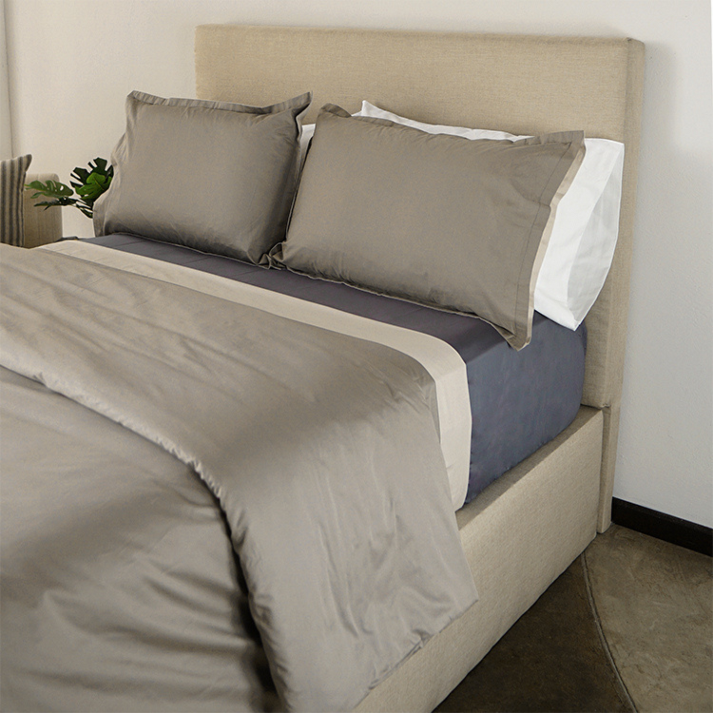 Juego de Funda de Duvet 300 Hilos 100% Algodón