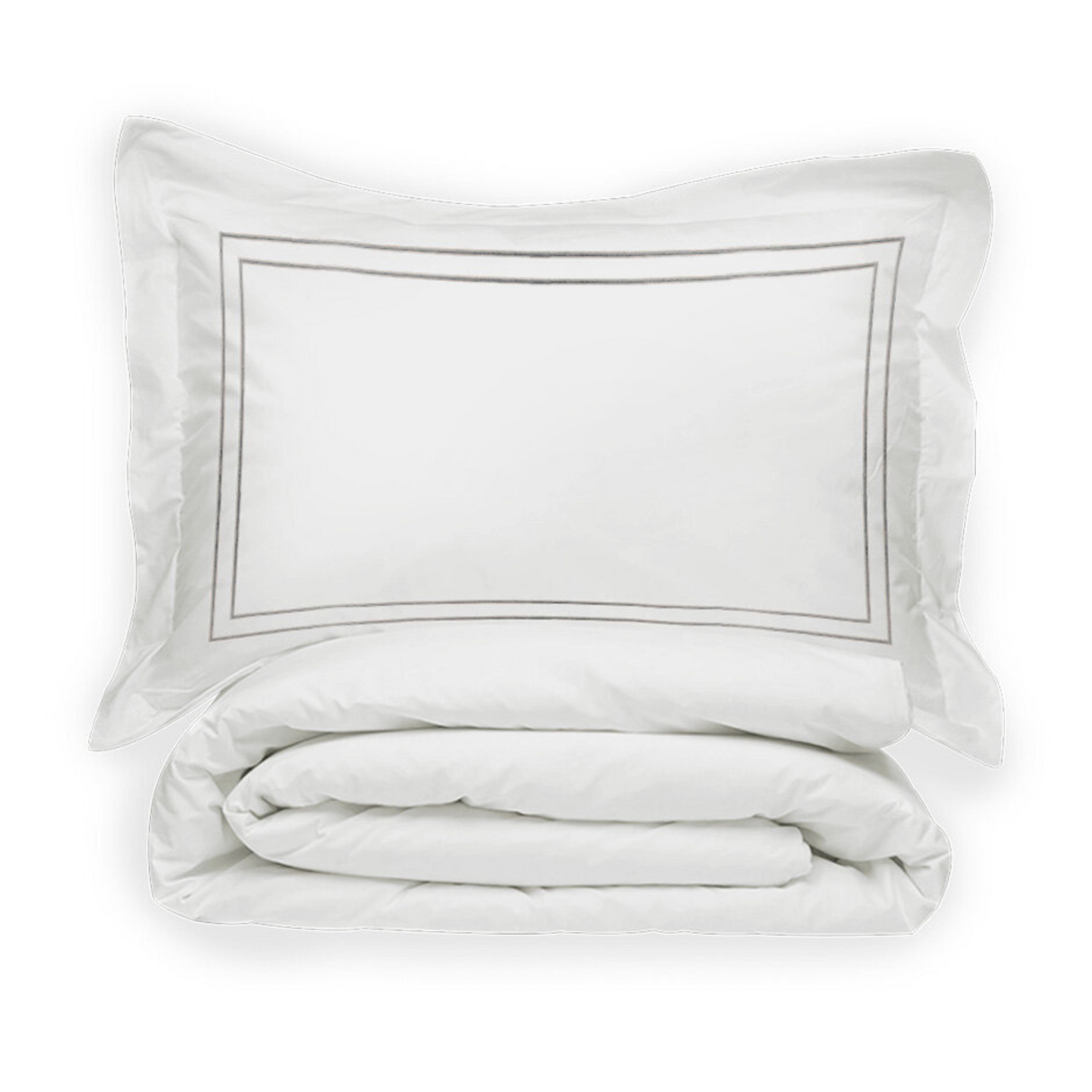 Juego de Funda de Duvet con bordado Doble Festón