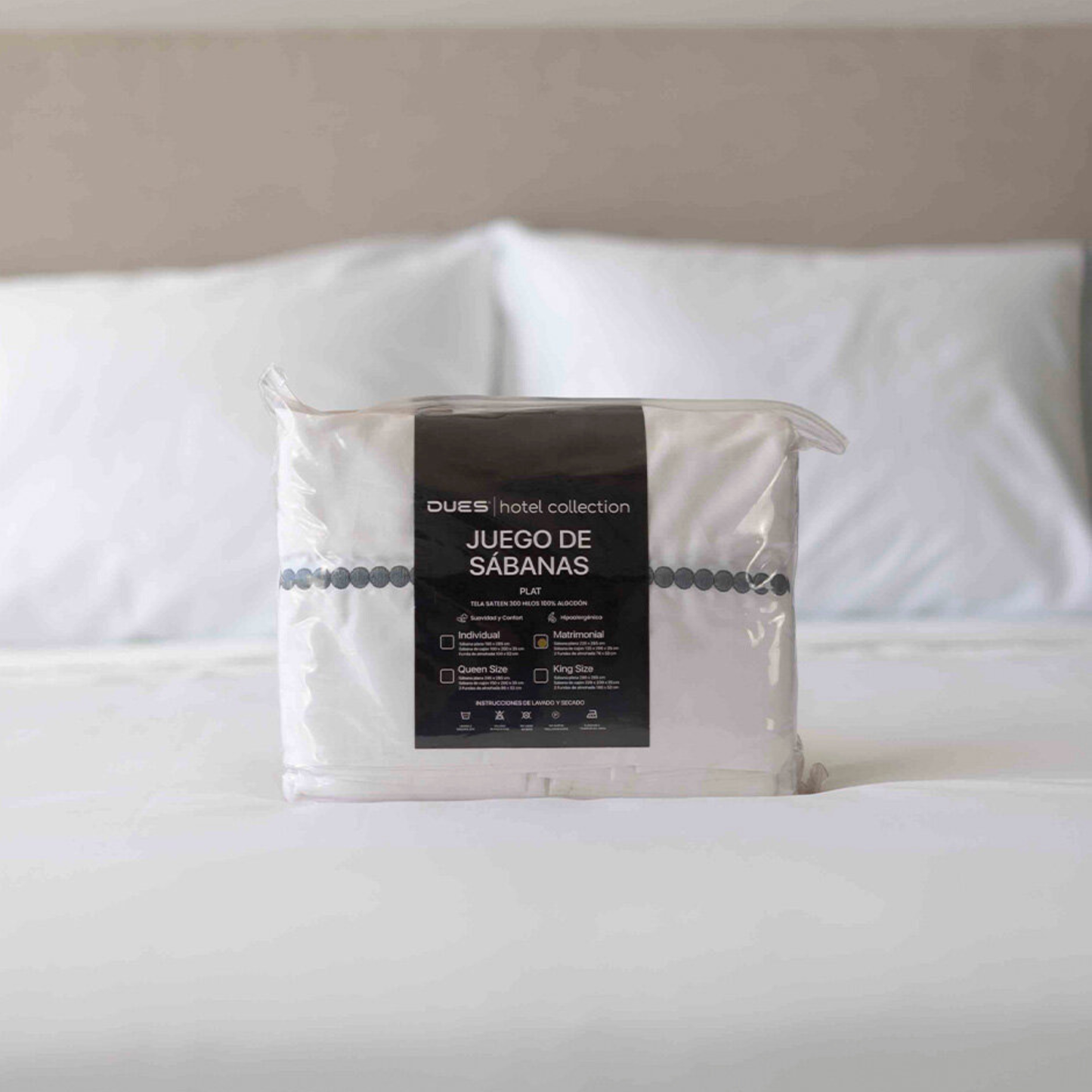 Juego de sábanas con bordado Circle