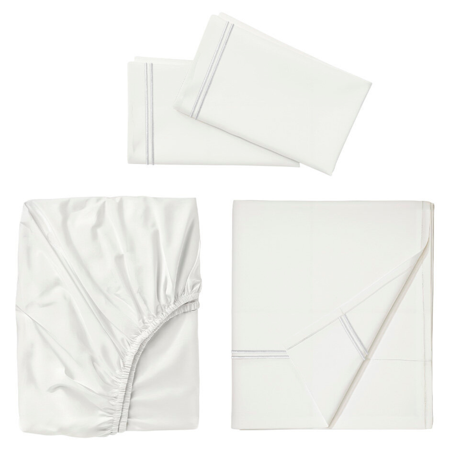 Juego de sábanas con bordado Doble Festón