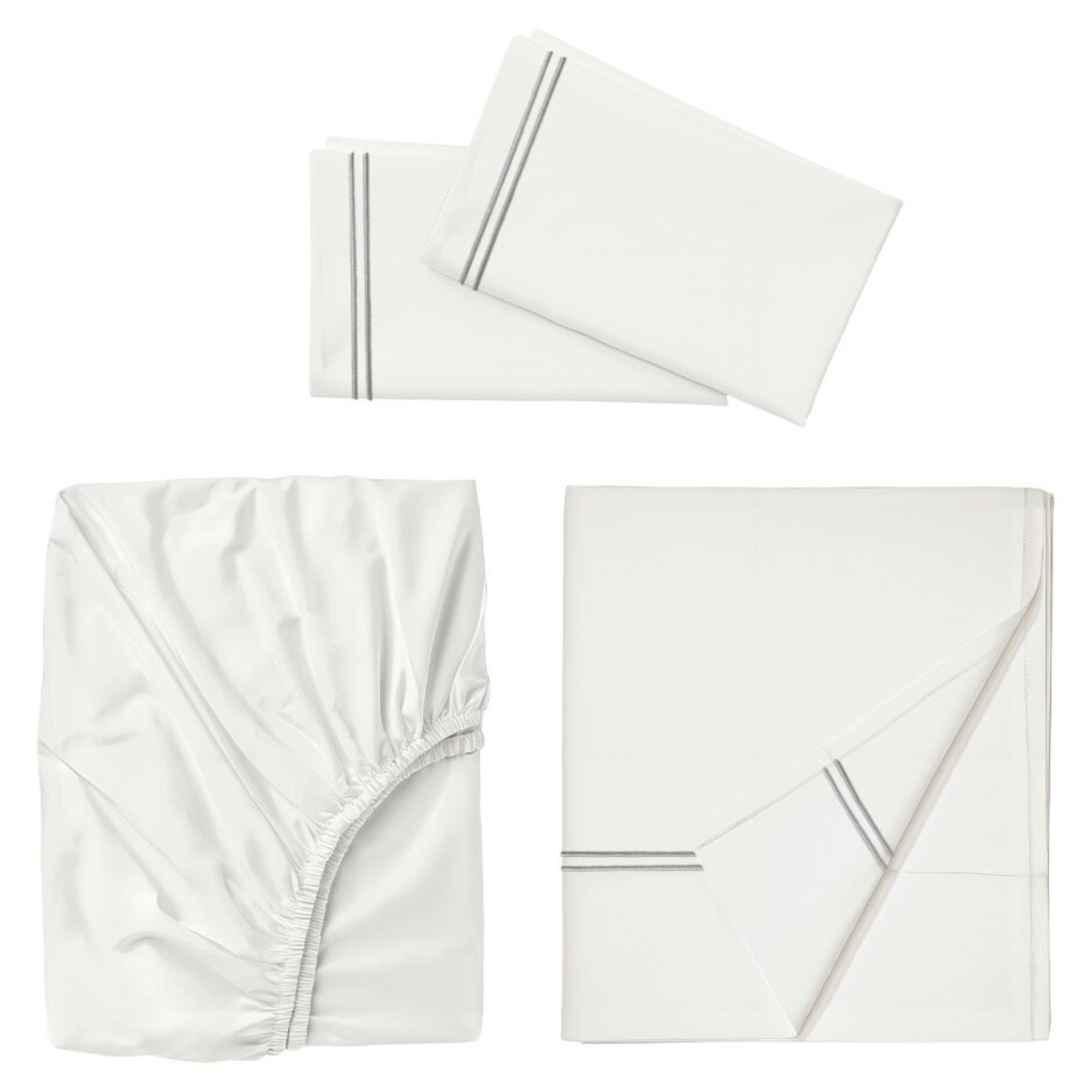 Juego de sábanas con bordado Doble Festón