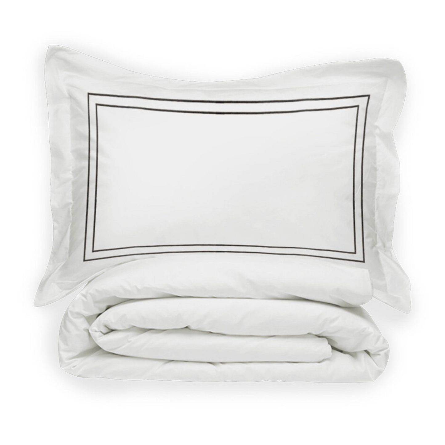 Juego de Funda de Duvet con bordado Doble Festón