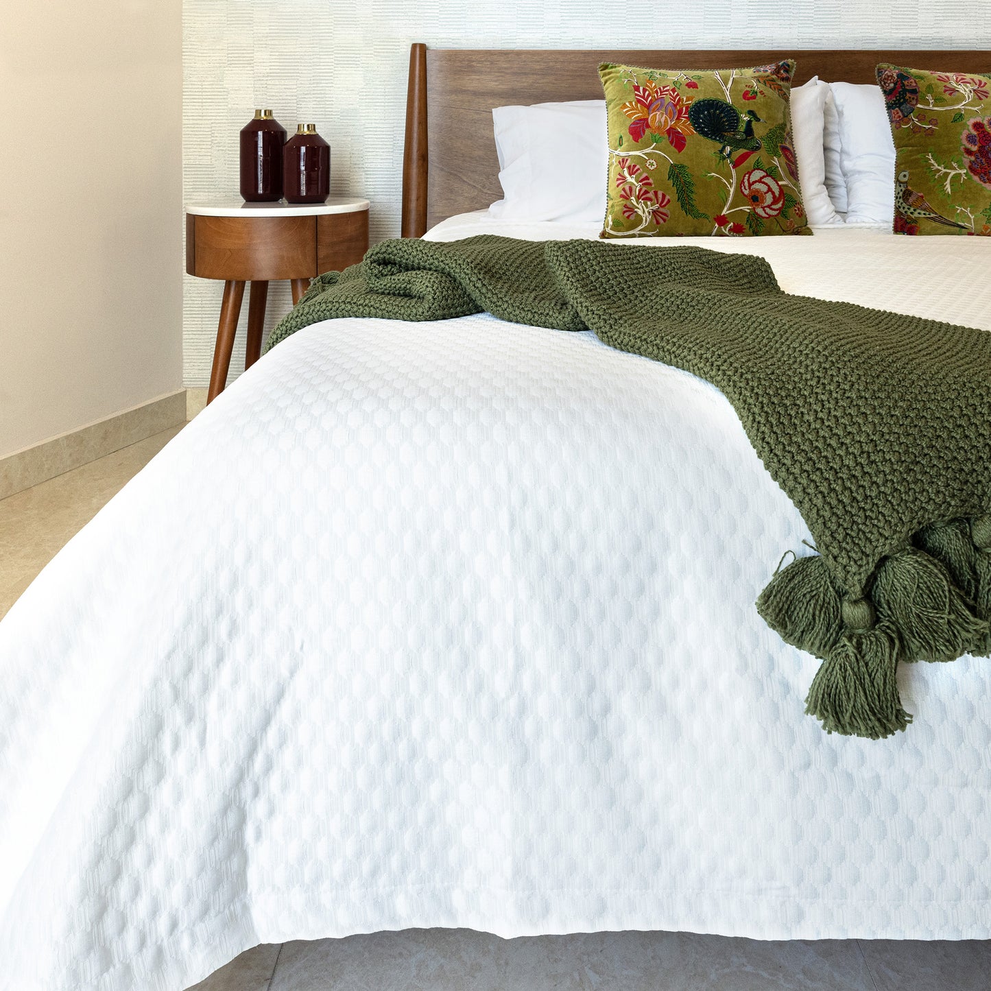 Colcha al caer Polka