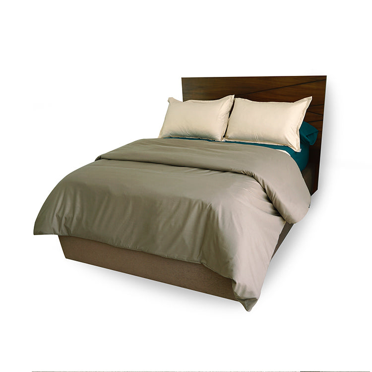 Juego de Funda de Duvet Tela Plat 300 hilos 100% Algodón