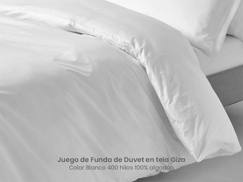 Juego de Funda de Duvet 400 Hilos 100% Algodón