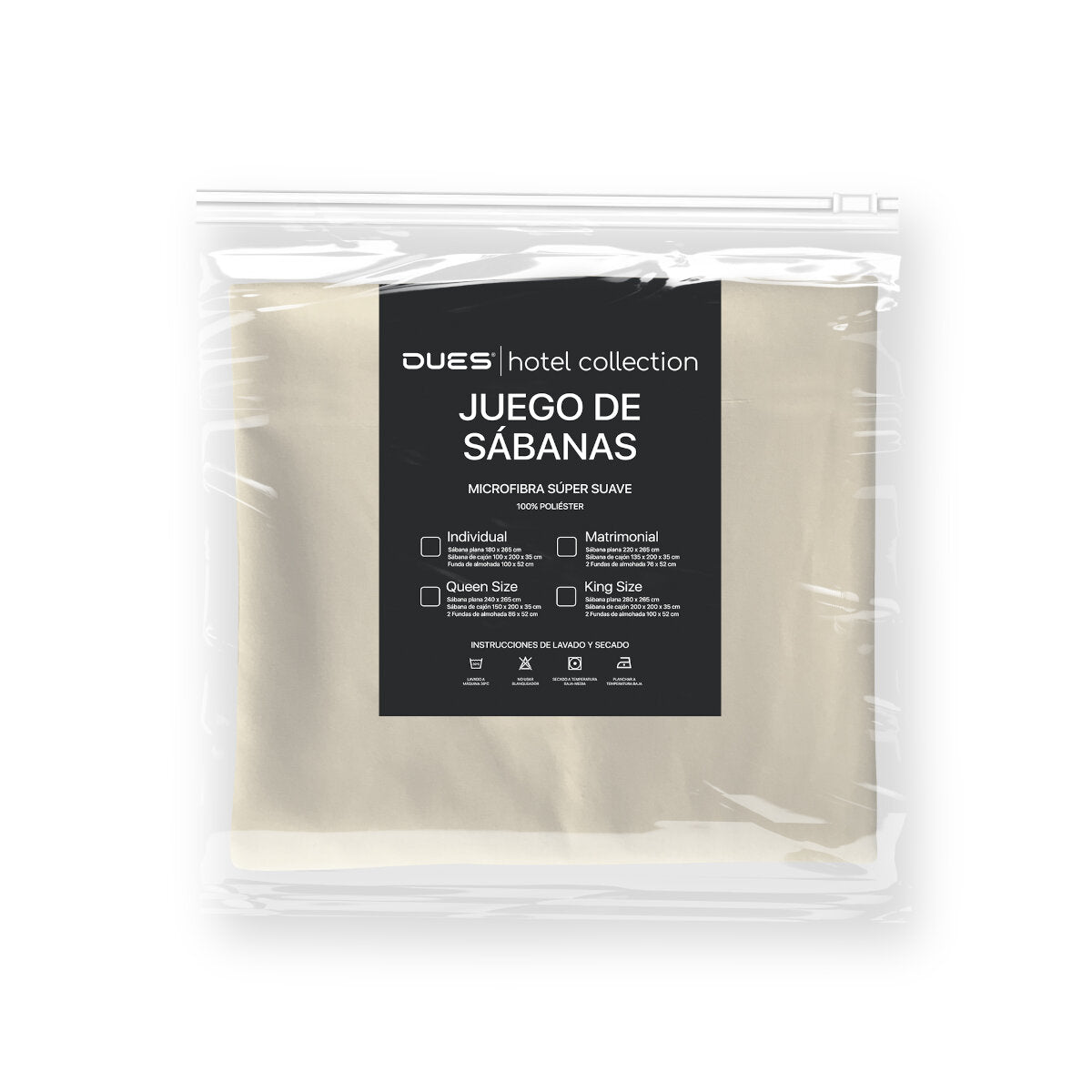 Juego de Sábanas Microfibra Tacto Algodón