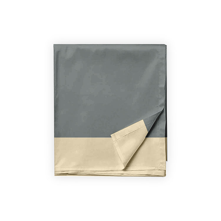 Sábana plana plat con bastilla de color