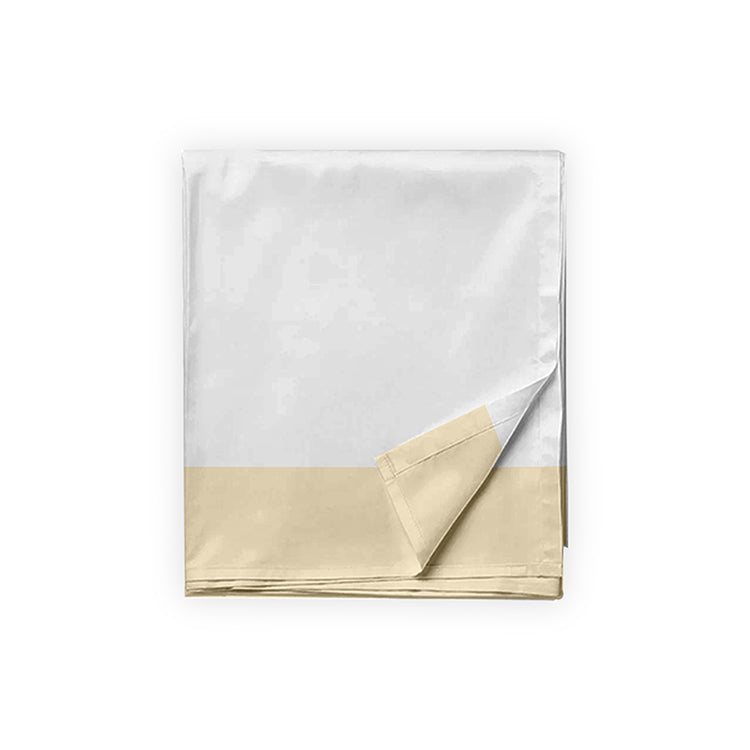 Sábana plana plat con bastilla de color