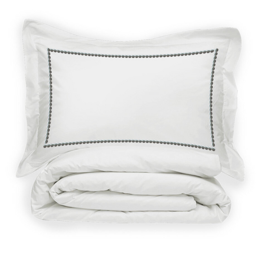 Juego de Funda de Duvet Con Bordado Circle