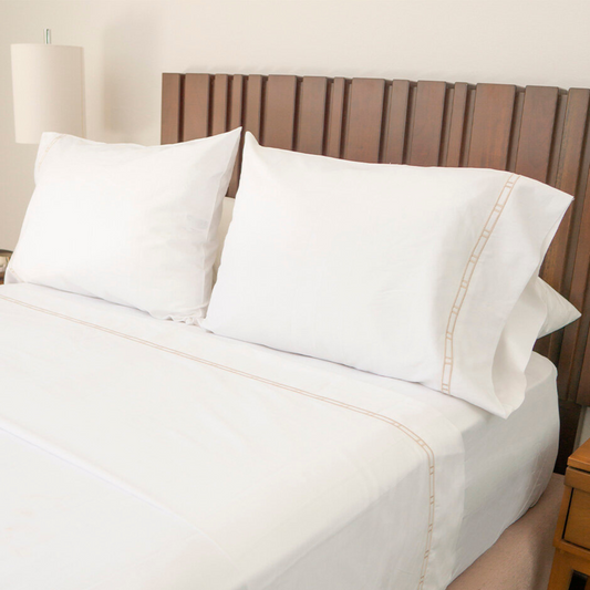 Juego de Funda de Duvet con bordado Ladder