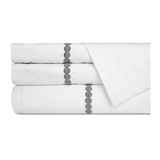 Juego de sábanas con bordado Circle