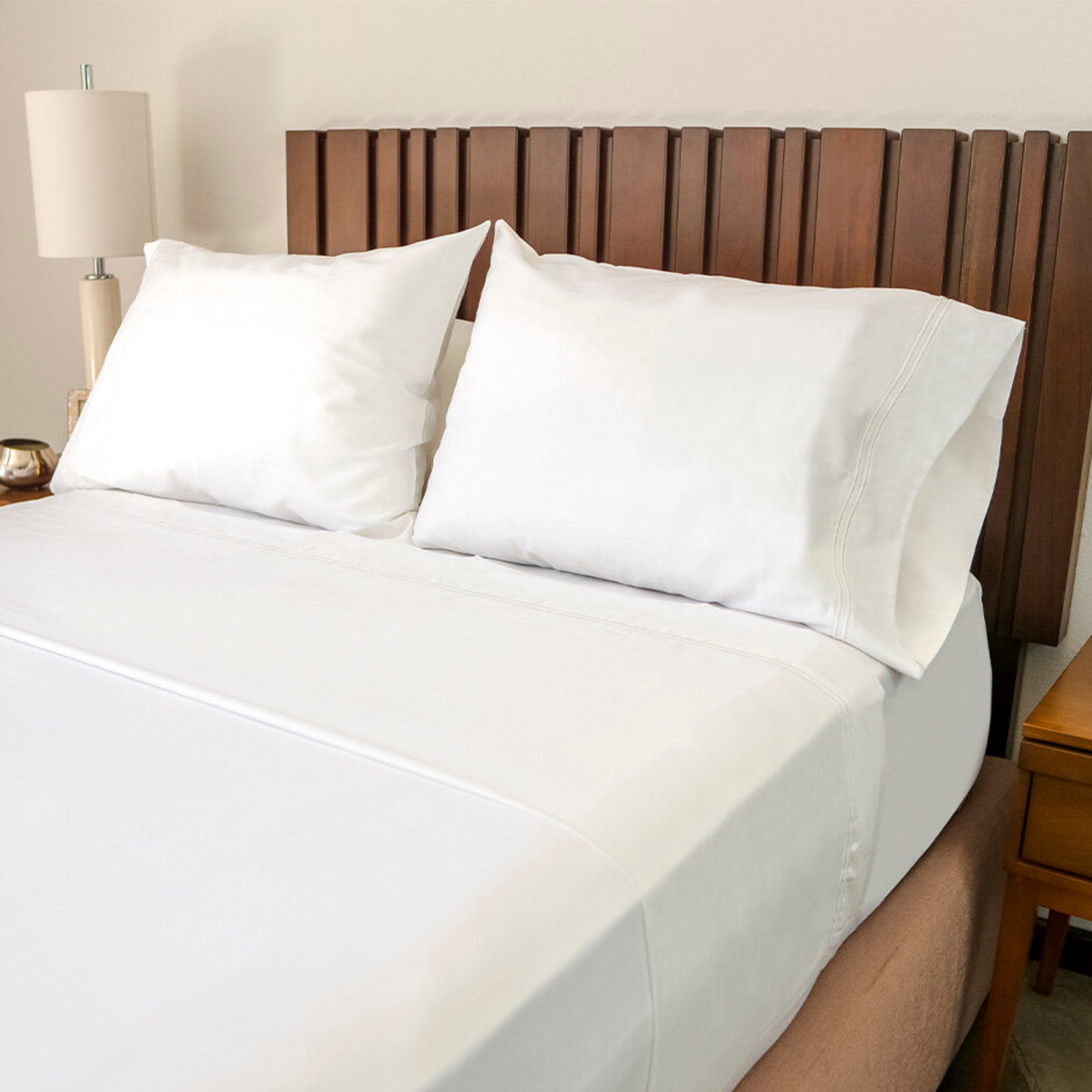 Juego de sábanas con bordado Doble Festón