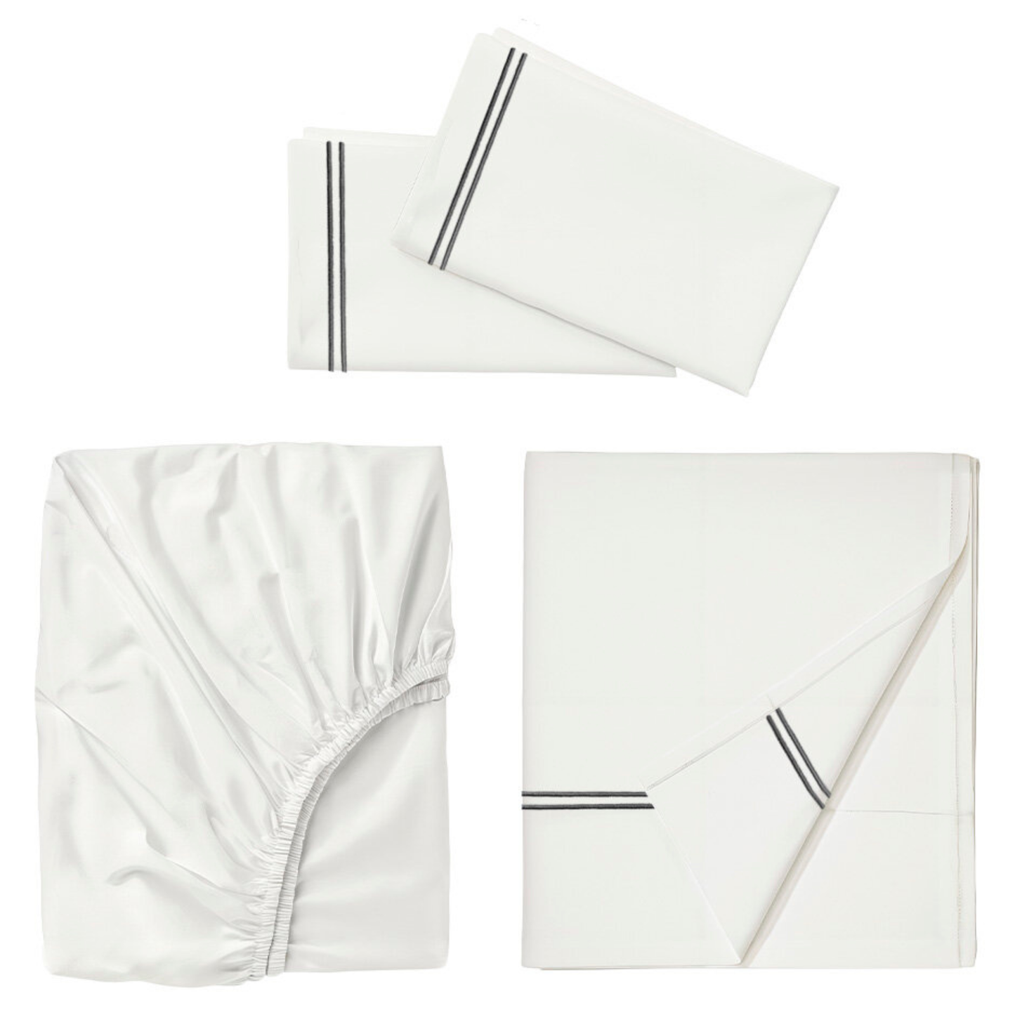 Juego de sábanas con bordado Doble Festón