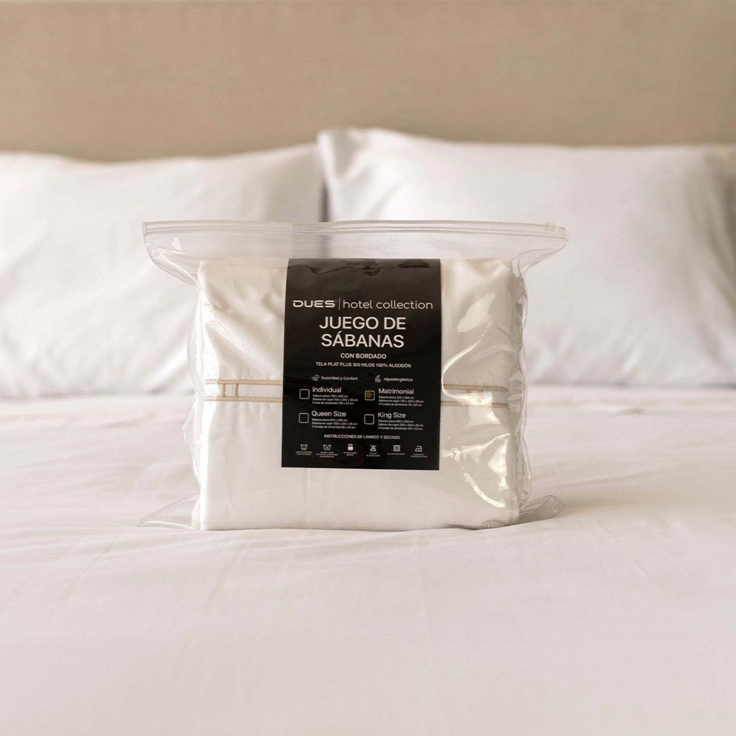 Juego de sábanas con bordado Ladder