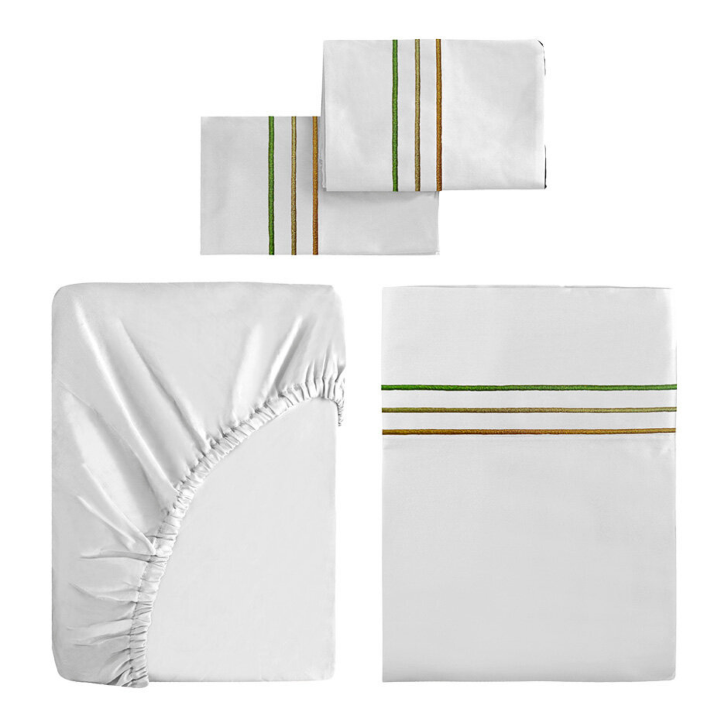 Juego de sábanas con bordado Triple Festón