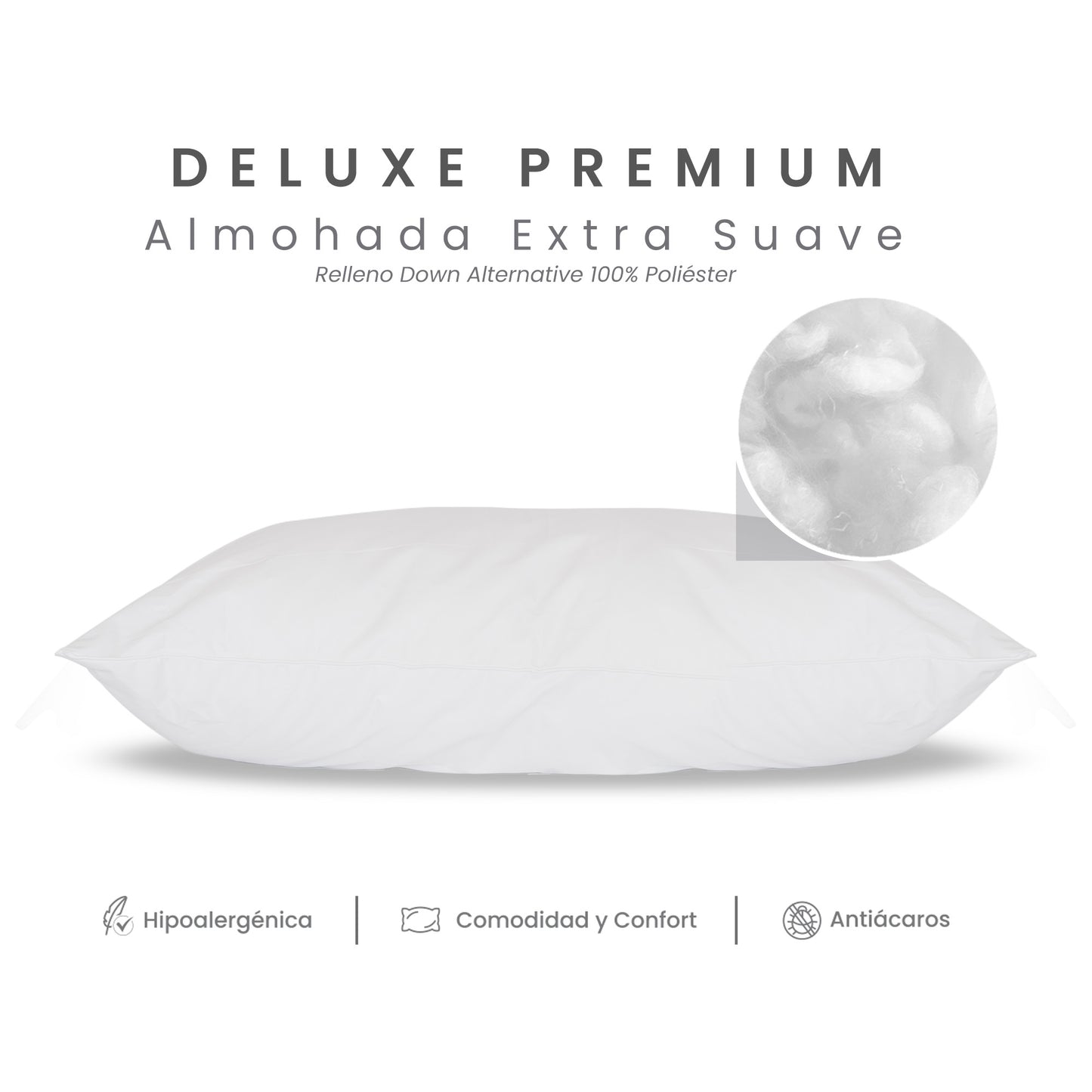 Set de 4 Almohadas Deluxe Premium