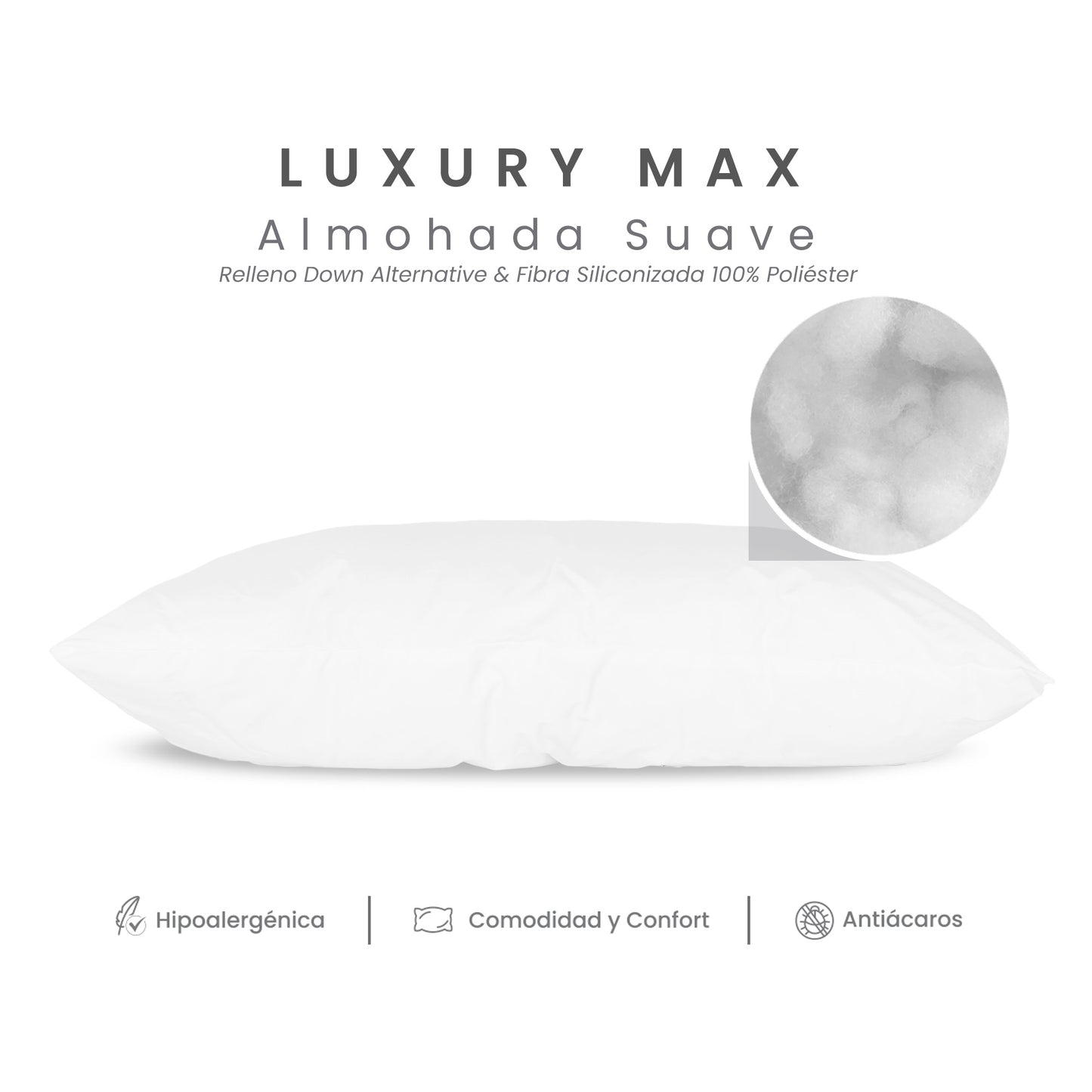 Set de 4 Almohadas Luxury Max