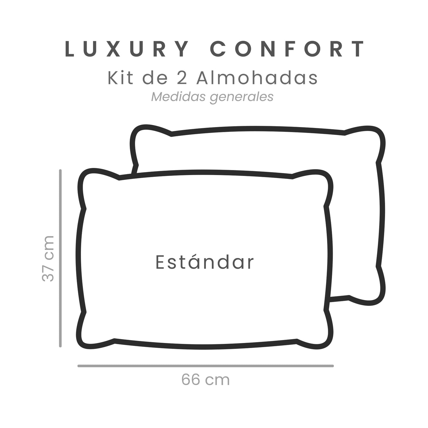 Duo de Almohadas Luxury Comfort con Fundas