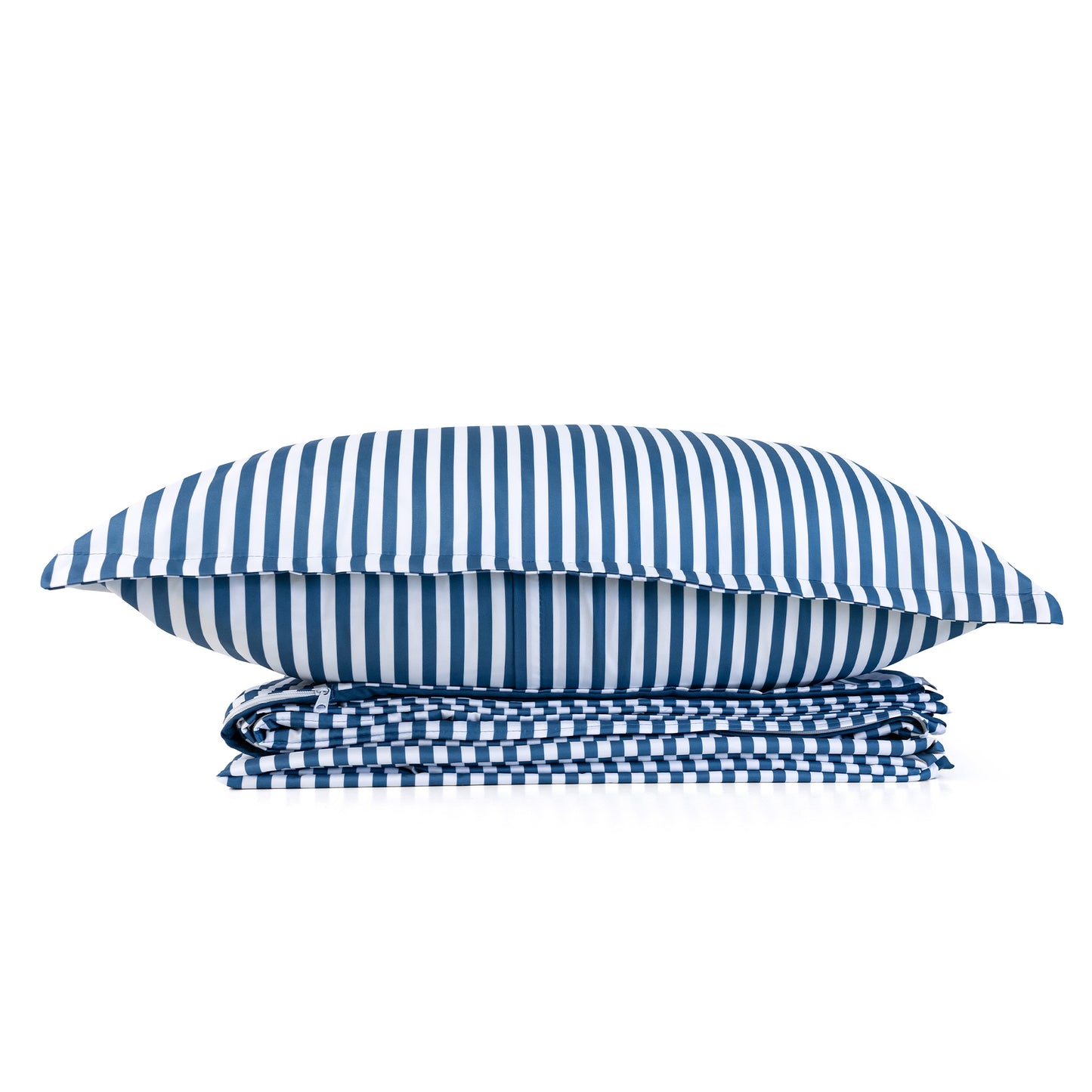 Juego de Funda de Duvet Doble Vista Estampado de Rayas