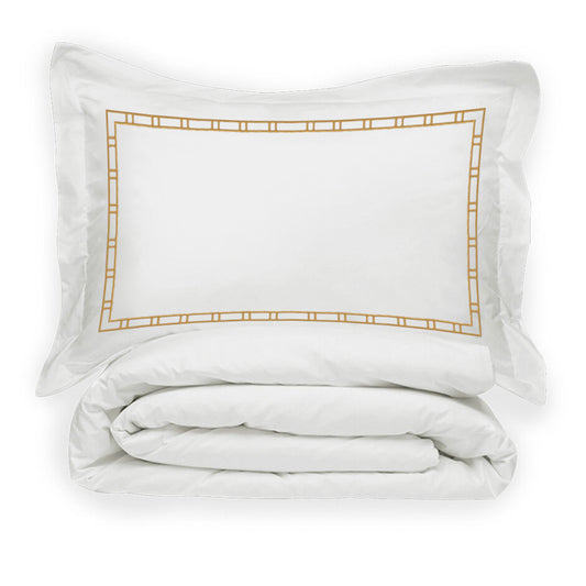 Juego de Funda de Duvet con bordado Ladder