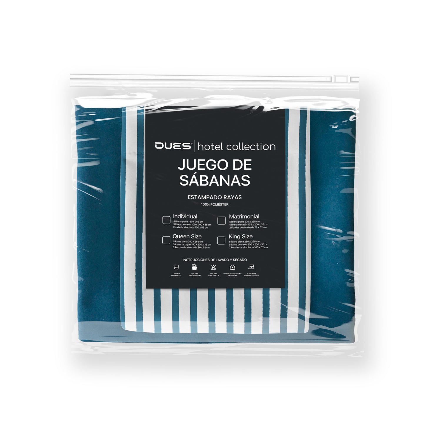 Juego de Sábanas Estampado de Rayas