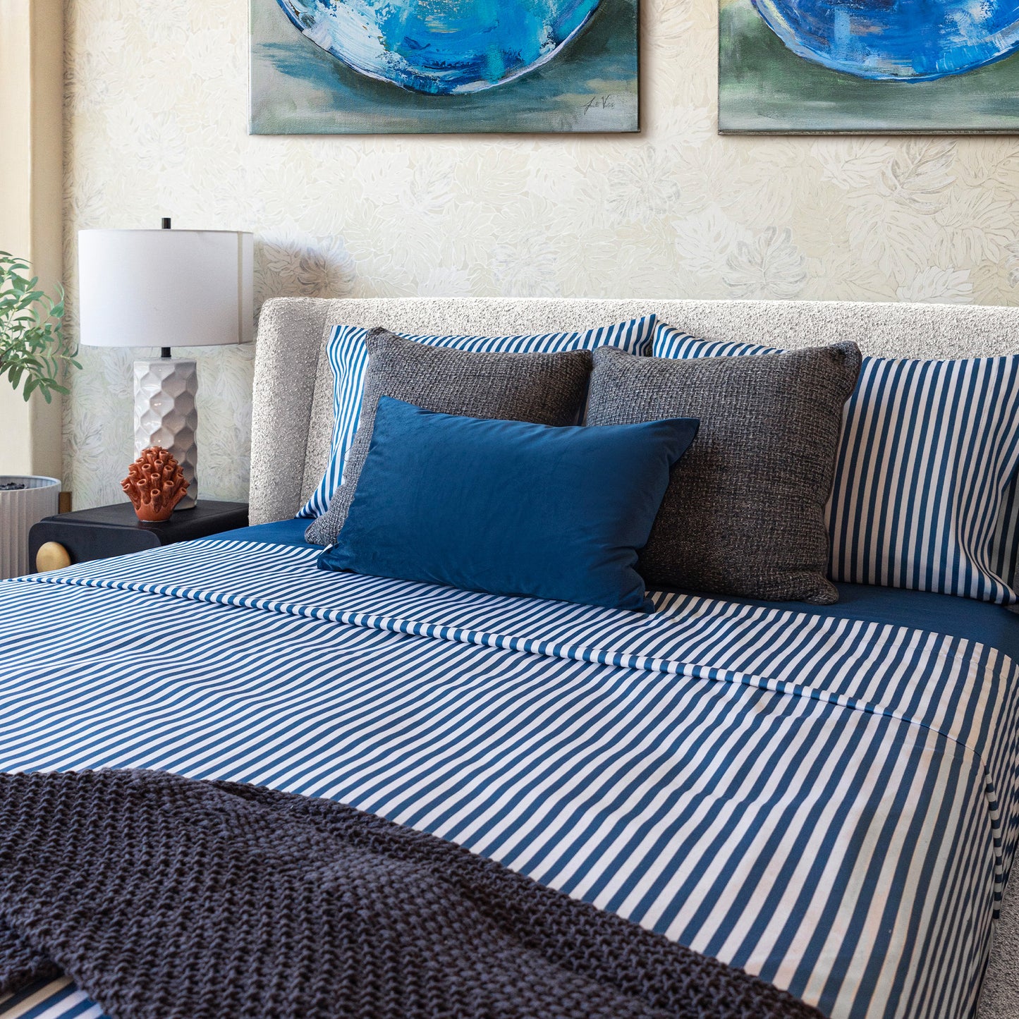 Juego de Sábanas Estampado de Rayas