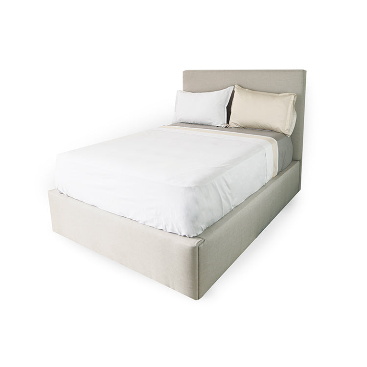 Sábana plana plat con bastilla de color