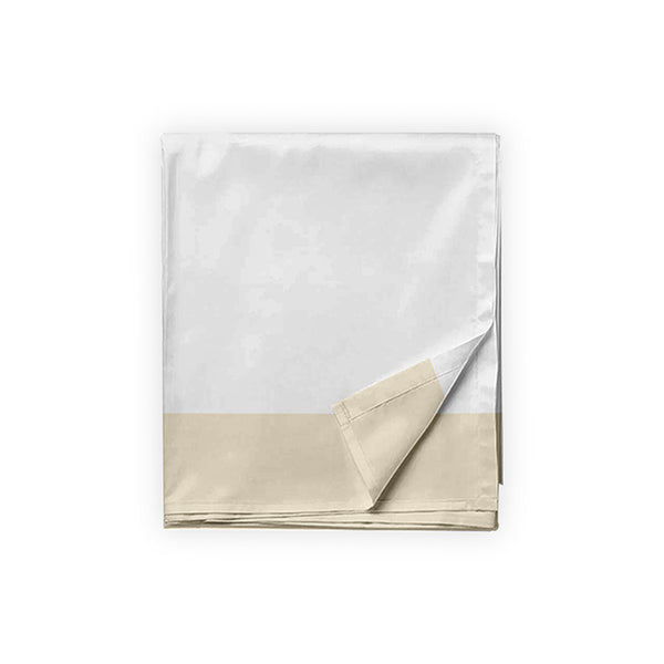 Sábana Plana Plat con Bastilla de Color