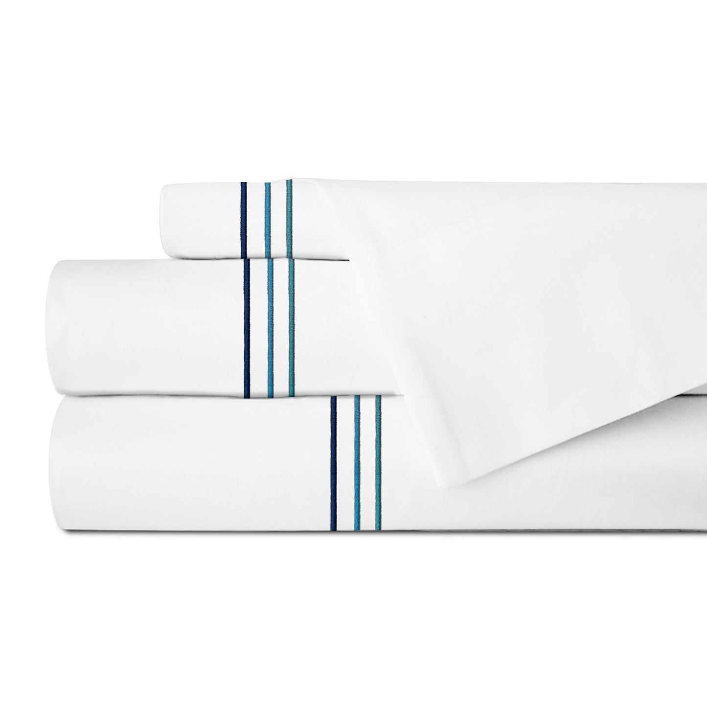 Juego de Sábanas con Bordado Triple Festón