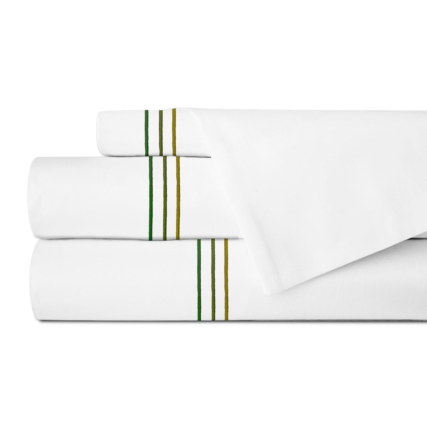 Juego de Sábanas con Bordado Triple Festón