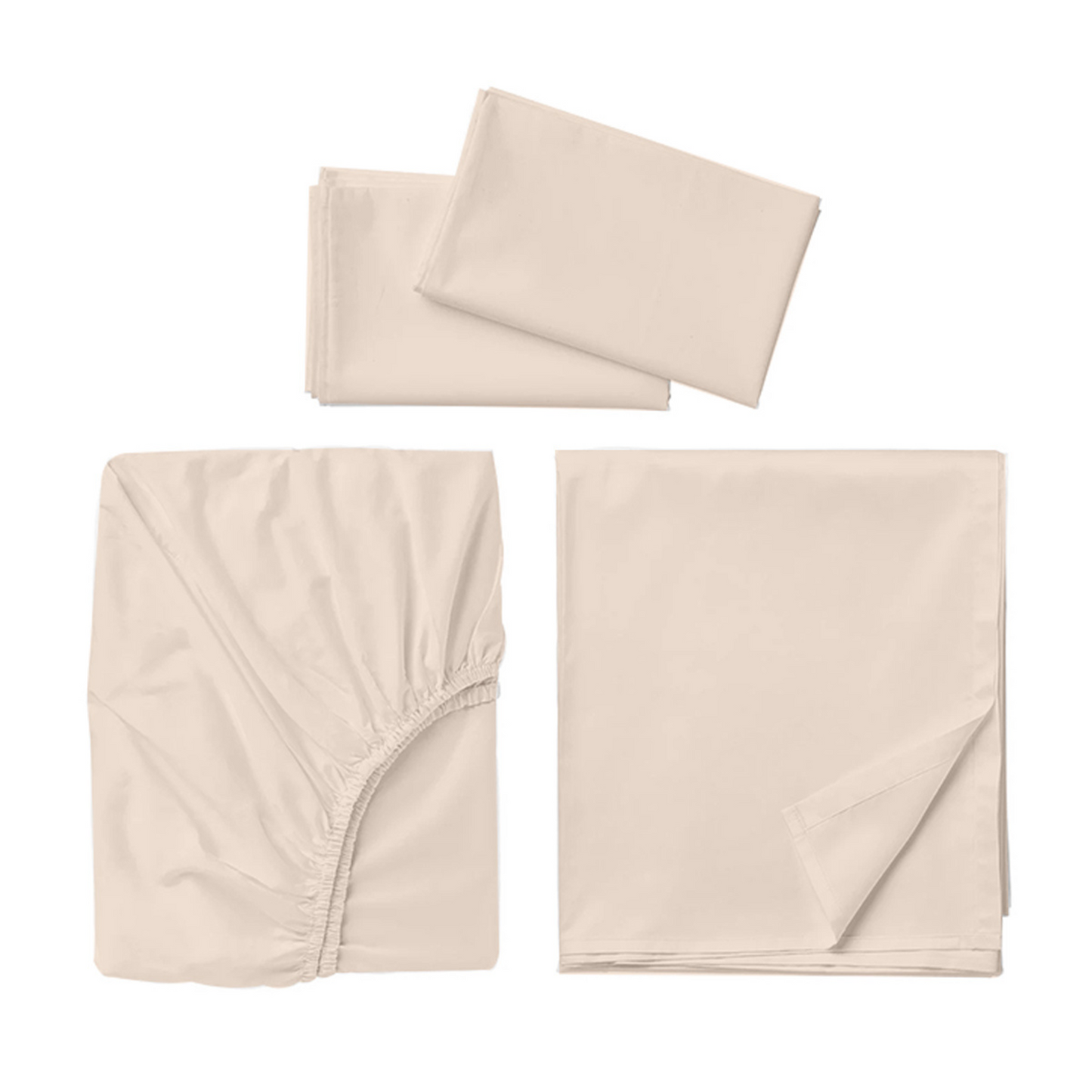 Juego de sábanas 300  hilos 100% algodón